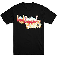 Led Zeppelin- II Logo on a black ringspun cotton shirt