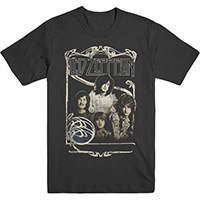 Led Zeppelin- 1969 Band Pic on a charcoal ringspun cotton shirt