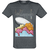 Led Zeppelin- II (Zeppelin) on a heather grey ringspun cotton shirt