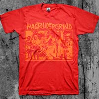 Magrudergrind- Humanity Is Unrest shirt (Orange Print on Various Color Ts) (Sale price!)