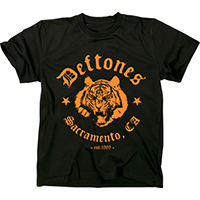 Deftones- Tiger on a black shirt