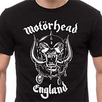 Motorhead- England on front, Everything Louder Than Everything Else on back on a black shirt