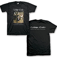 Leftover Crack- Black Metal on front, Logo on back on a black shirt