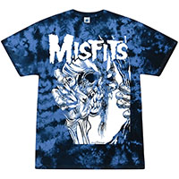 Misfits- Pushead Eyeball on a tie dye shirt