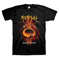 Midnight- Hellish Expectations on a black shirt