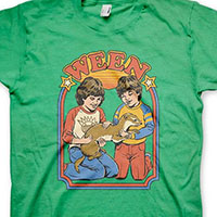 Ween- Weasel on a green shirt