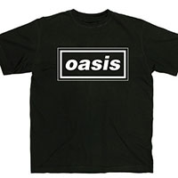 Oasis- Logo on a black shirt