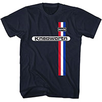 Oasis- Knebworth on a navy shirt