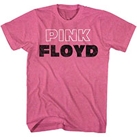 Pink Floyd- Logo on a heather pink shirt