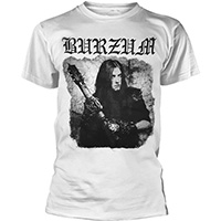 Burzum- Anthology on a white ringspun cotton shirt