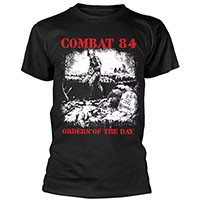 Combat 84- Orders Of The Day on a black shirt