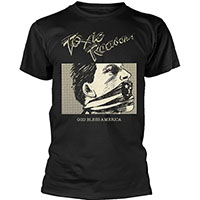 Toxic Reasons- God Bless America on front, Bomb on back on a black shirt