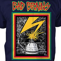 Bad Brains- Capital Strike on a navy shirt