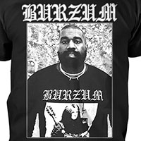 Burzum- Black Metal (Kanye) on a black shirt