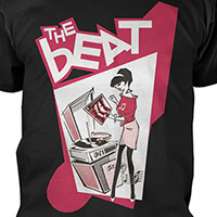 English Beat (The Beat)- Record Player Girl on a black shirt