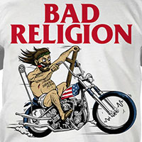 Bad Religion- American Jesus on a white shirt