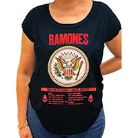 Ramones- Farewell Tour (Glitter Print) on a black girls dolman shirt (Sale price!)