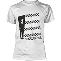 Selecter- Two Tone Stripes on a white ringspun cotton shirt