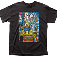 Marvel Comics- Silver Surfer on a black shirt (Sale price!)