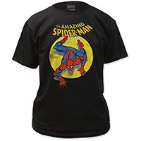 Marvel Comics- Spiderman (Spotlight) on a black shirt (Sale price!)