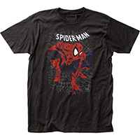 Marvel Comics- Spiderman (Tangled Web) on a black ringspun cotton shirt (Sale price!)