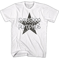 Smashing Pumpkins- Logo on a white ringspun cotton shirt