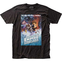Star Wars- The Empire Strikes Back Movie Poster on a black ringspun cotton shirt (Sale price!)