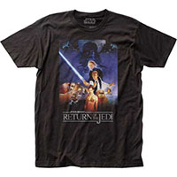 Star Wars- Return Of The Jedi Movie Poster on a black ringspun cotton shirt (Sale price!)