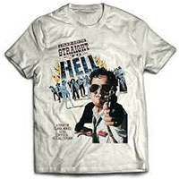 Straight To Hell- Movie Poster on a white shirt (Joe Strummer) (Sale price!)