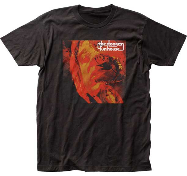 Stooges- Funhouse on a black ringspun cotton shirt (Sale price!)