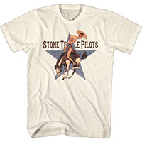 Stone Temple Pilots- Bronco on a natural ringspun cotton shirt