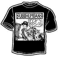 Subhumans- Rats on a black shirt