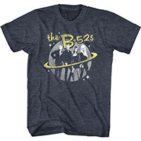 B-52s- Planet Band Pic on a navy heather shirt