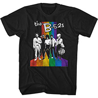 B-52s- Rainbow Band Pic on a black shirt