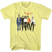 B-52s- Band Pic on a yellow shirt