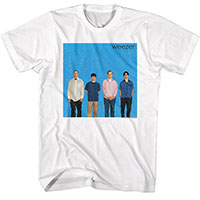 Weezer- Blue Album on a white shirt