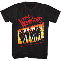 Warriors- Tonight They're All Out To Get The Warriors on a black shirt