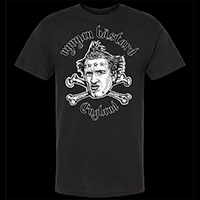 Young Ones- Vyvyan Basterd England on a black ringspun cotton shirt (Sale price!)