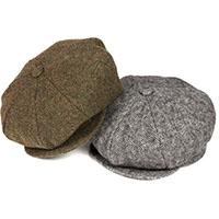 Herringbone Newsboy Hat (Wool) by New York Hat Co. (Sale price!)