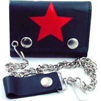 Red Star wallet (comes with chain)