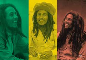 Bob Marley- Rasta Collage Fabric Poster/Wall Tapestry (Sale price!)