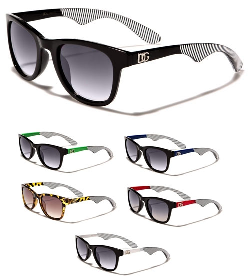 DG Girls Sunglasses- Color & Striped Arm (Various Colors!)