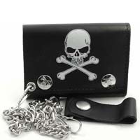 Skull & Crossbones wallet (comes with chain!)