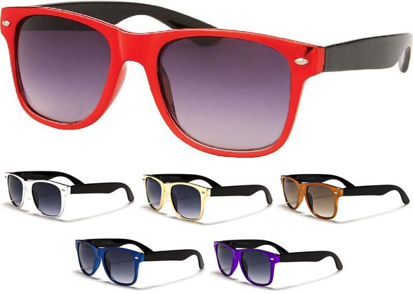 Sunglasses- METALLIC/BLACK (Various Colors!)