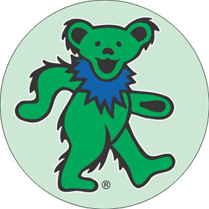 Grateful Dead- Green Bear pin (pinX219)