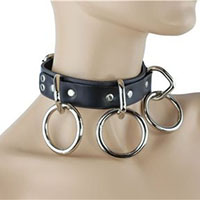 3 Ring Bondage Choker by Funk Plus