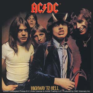 AC/DC- Highway To Hell sticker (st411)