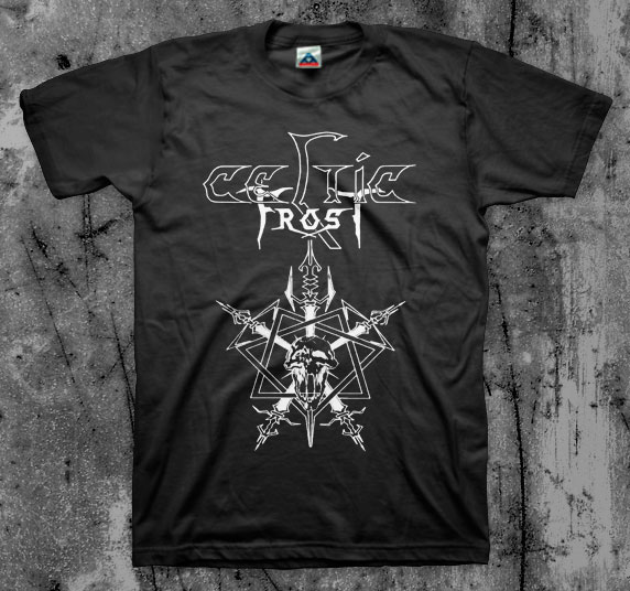 Celtic Frost- Logo With Swords on a black shirt (Sale price!)