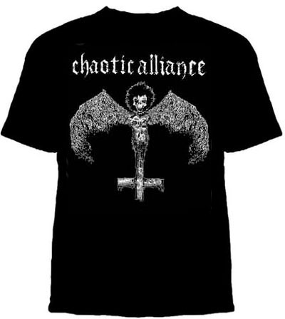 Chaotic Alliance- Bat Creature on a black YOUTH sized shirt