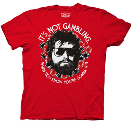 Hangover- It's Not Gambling on a red shirt (Sale price!)